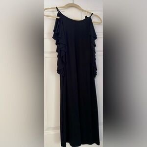 Elegant Black Ruffle Dress